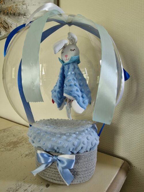 Ballon Bulle Naissance — couverture & peluche, personnalisable